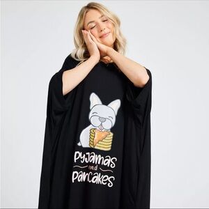 Bundle Oodie sleep tees! Oversized, so soft and stretchy! Pink koala, black dog